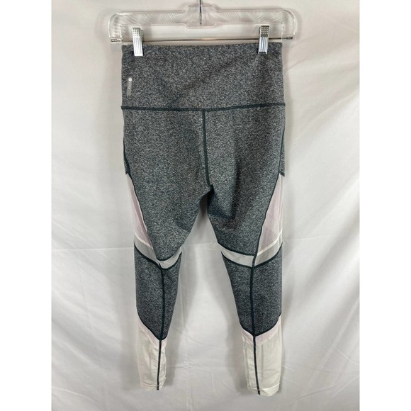 Zella Sun Salutation Grey/White Mesh Leggings size Small - Picture 7 of 8